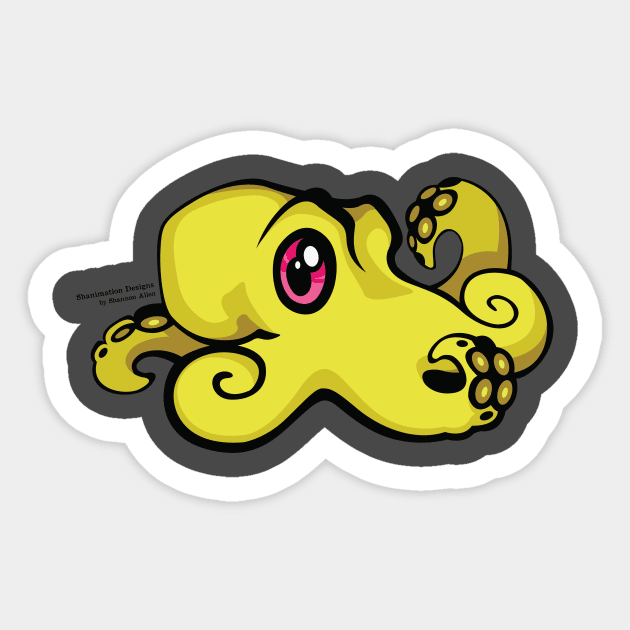 Winnifred the Octopus Sticker by Shanimation